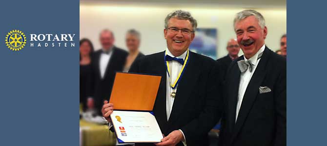 2011: Jens Søndergaard hædret med Paul Harris Fellow af Præsident Carl Chr. Kirketerp